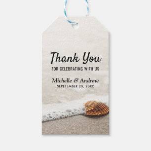 Beach Waves Wedding Danke Geschenkanhänger