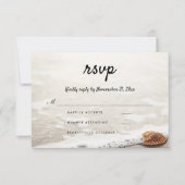 Beach Waves Wedding RSVP (Vorderseite)