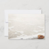 Beach Waves Wedding RSVP Karte (Rückseite)