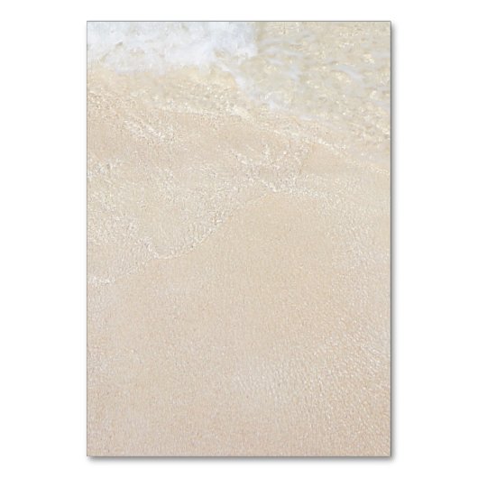 Beach Waves Zartierte Platzkarten Tischnummer (Rückseite)