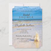 Beach Weaves Seashell Wedding Brautparty Einladung (Vorderseite)