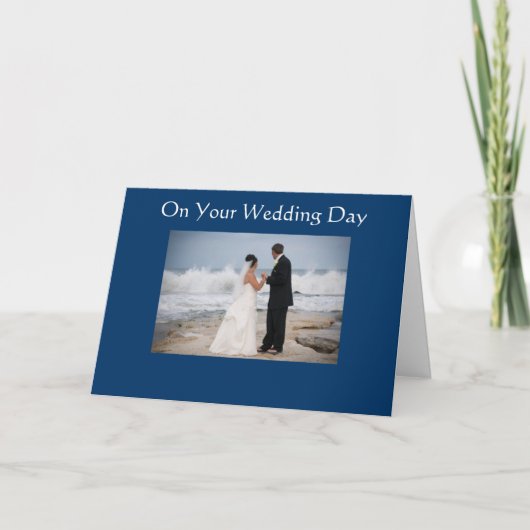 BEACH WEDD SCENE WEDD CARD KARTE (Vorderseite)