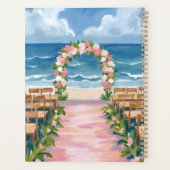 Beach Wedding Aisle Floral Watercolor Planer (Rückseite)