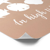 Beach Wedding Alternate Guestbook Poster 20x28 (Ecke)