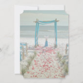 Beach Wedding Arbor Dusche Einladung (Rückseite)