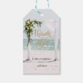 Beach Wedding Arbor Floral Vielen Dank Geschenkanhänger (Vorderseite)