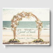Beach Wedding Arbor Rose Gästebuch (Vorderseite)
