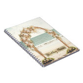 Beach Wedding Arbor Rose Lace Notizblock (Rechte Seite)