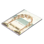 Beach Wedding Arbor Rose Lace Notizblock (Linke Seite)