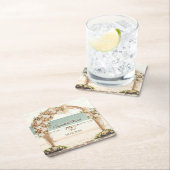 Beach Wedding Arbor Rose Rechteckiger Pappuntersetzer (Vor Ort)