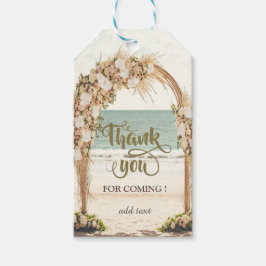 Beach Wedding Arbor Rose Vielen Dank Geschenkanhänger