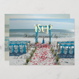 Beach Wedding Arbor UAWG Einladung