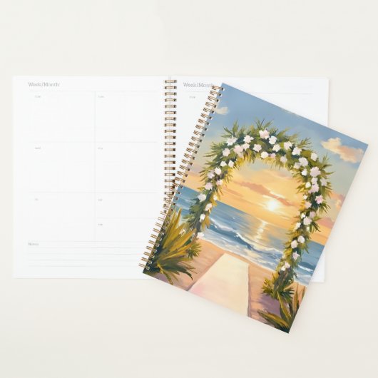 Beach Wedding Arch Floral Watercolor Planer (Anzeige)