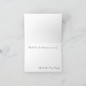 Beach Wedding BLANK Vielen Dank Dankeskarte (Innenseite)