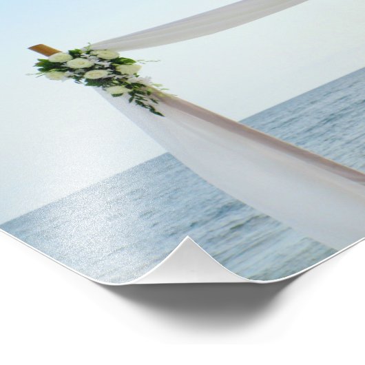Beach Wedding Bliss Fotodruck (Ecke)