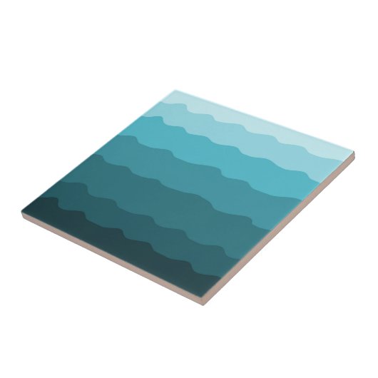 Beach Wedding Blue Waves Dekorativ Fliese (Seite)