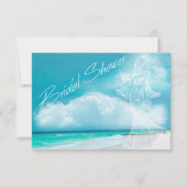 Beach Wedding Bridal Dusche Einladung (Vorderseite)