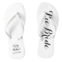 Beach Wedding Bride Flip Flops