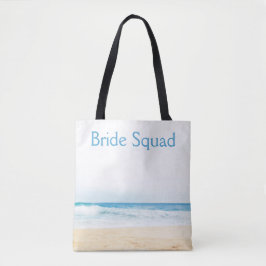 Beach Wedding Bridesmaid Bride Squad Tasche