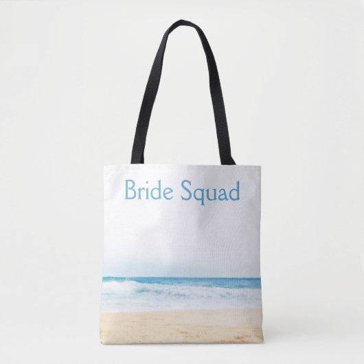 Beach Wedding Bridesmaid Bride Squad Tasche (Vorderseite)