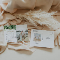 Beach Wedding Calendar Save the Date Foto