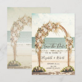 Beach Wedding Chic Arbor Rose Save the Date