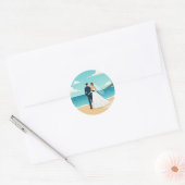 Beach Wedding Couple Sticker (Umschlag)