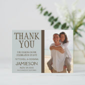 Beach Wedding Danke (Stehend Vorderseite)