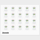 Beach Wedding Danke, dass du Sticker Blue Crab bev (Blatt)