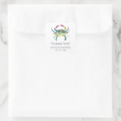 Beach Wedding Danke, dass du Sticker Blue Crab bev (Tasche)