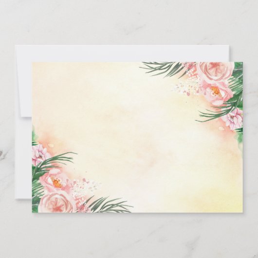 Beach Wedding Danke Foto (Rückseite)