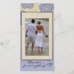 Beach Wedding danke Ihnen Foto Card