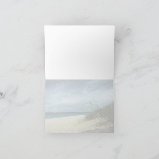 Beach Wedding danke Ihnen Karten (Innenseite)