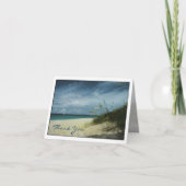 Beach Wedding danke Ihnen Karten (Vorderseite)