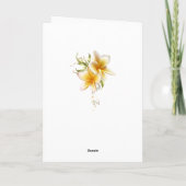 Beach Wedding Dankeschön Card Dankeskarte (Rückseite)