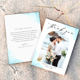 Beach Wedding Dankeschön Card Einladung