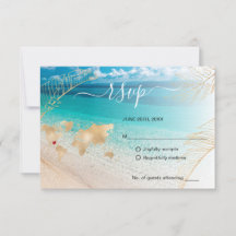 Beach Wedding Destination Passport Gold Weltkarte