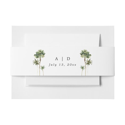 Beach Wedding Einladung Bly Band Wrap (Vorderseite Beispiel)