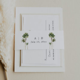 Beach Wedding Einladung Bly Band Wrap