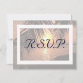Beach Wedding Einladung R.S.V.P. (Vorderseite)