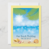 Beach Wedding / Event - SRF Einladung (Vorderseite)