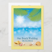 Beach Wedding / Event - SRF Einladung (Vorne/Hinten)