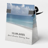 Beach Wedding Favor Box Geschenkschachtel (Rückseite)