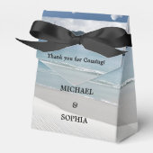 Beach Wedding Favor Box Geschenkschachtel (Vorderseite)