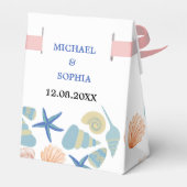 Beach Wedding Favor Box Geschenkschachtel (Rückseite)