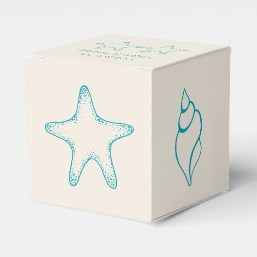 Beach Wedding Favor Box Geschenkschachtel (Vorderseite)