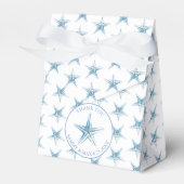 Beach Wedding Favor Boxes Watercolor Starfish Geschenkschachtel (Vorderseite)