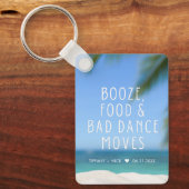 Beach Wedding Favor Funny Schlüsselanhänger (Vorderseite)