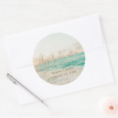 Beach Wedding Favor Stickers (Umschlag)