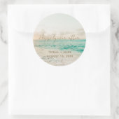 Beach Wedding Favor Stickers (Tasche)